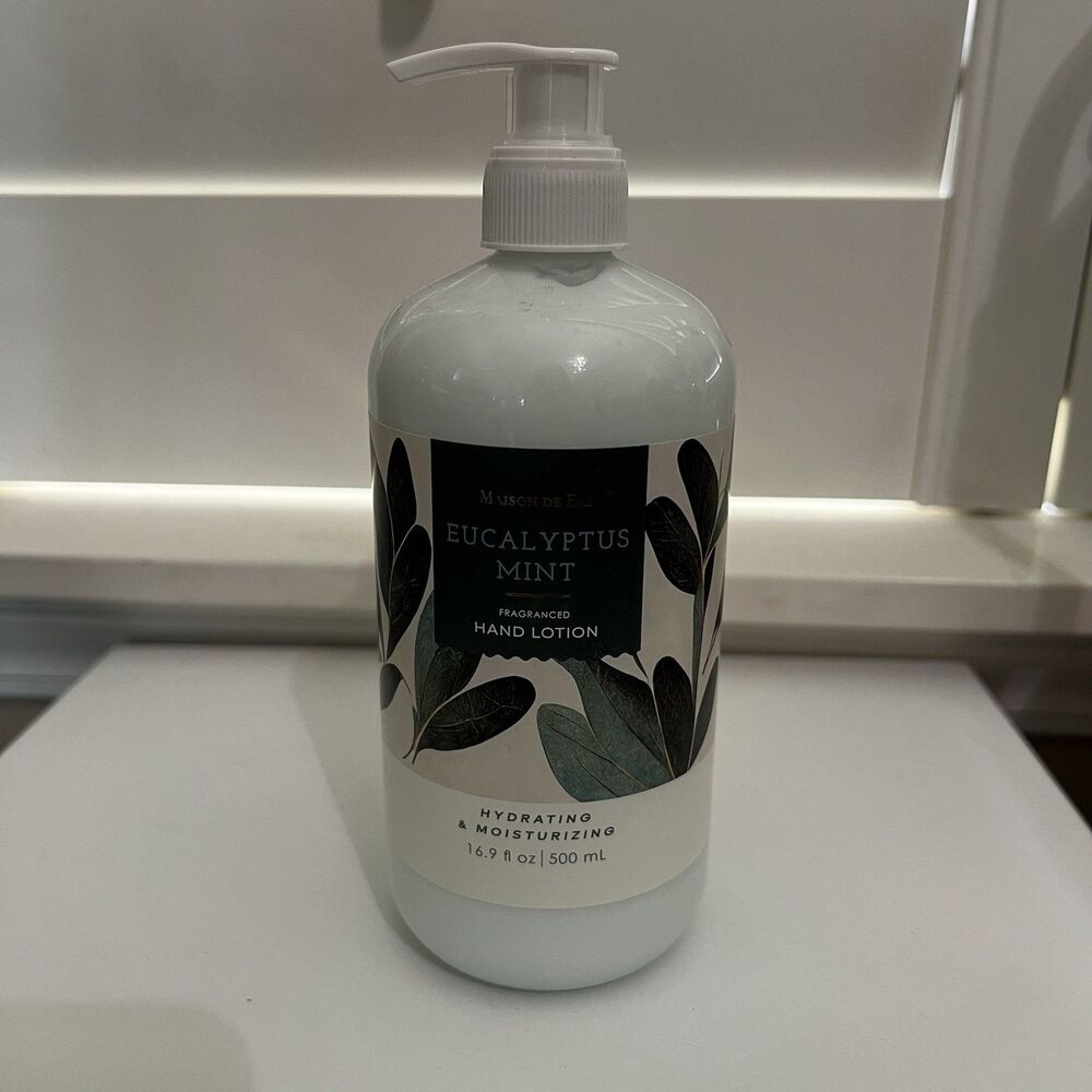 Maison De Base Eucalyptus Mint Hand Lotion 16.9oz 500 Ml Pump Bottle NEW!￼